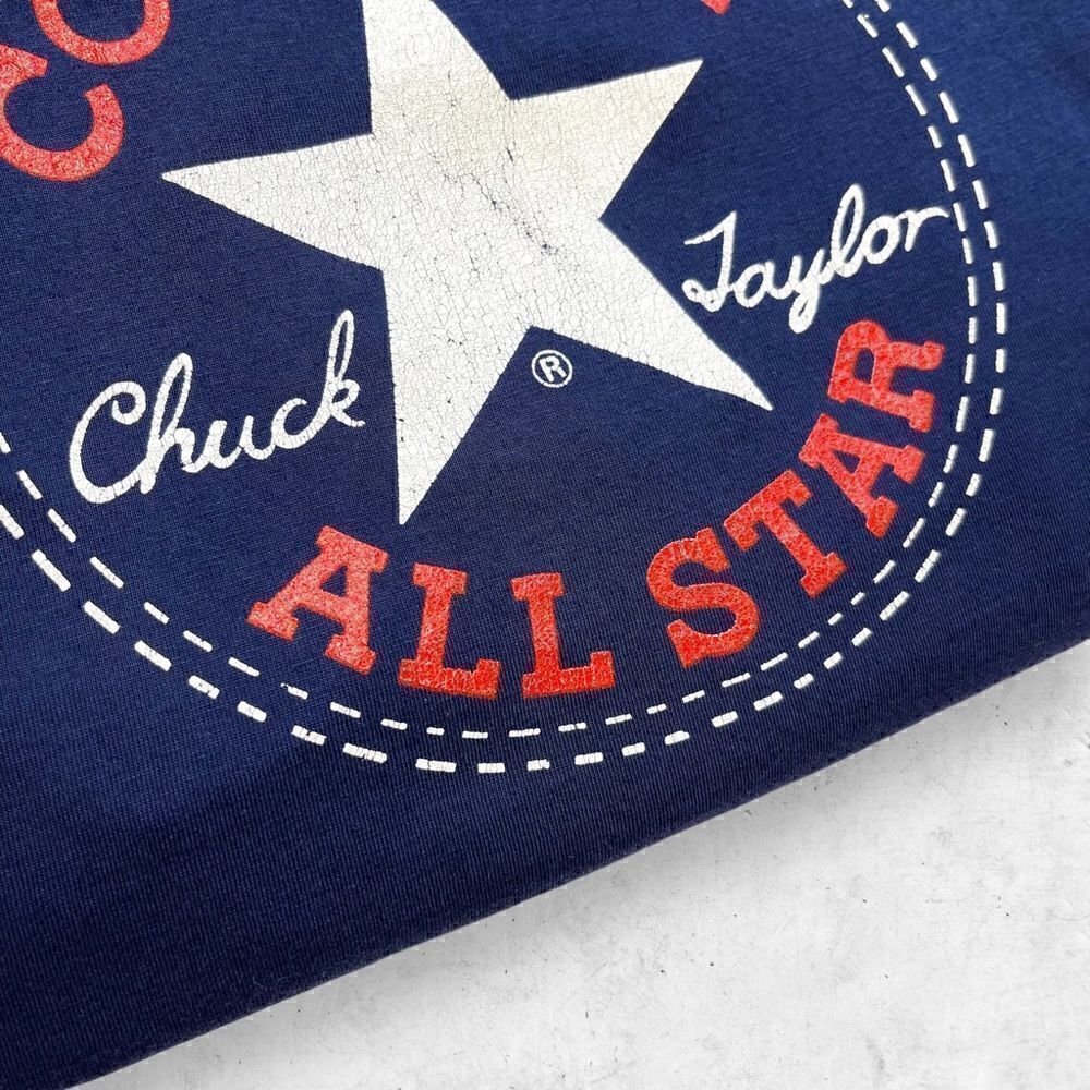 Vtg 80s Converse All Star Logo Shirt, Chuck Taylor, Single Stitch USA, Thin, M - Picture 4 of 7